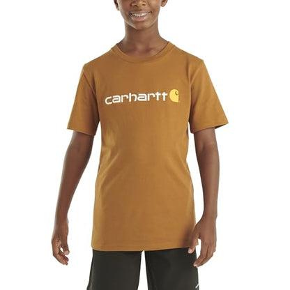 Carhartt Boys' Durable Cotton Logo T-Shirt
