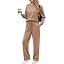 Ekouaer Women's Mock Neck Lounge Set with Wide Leg Pants