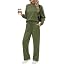Ekouaer Women's Mock Neck Lounge Set with Wide Leg Pants