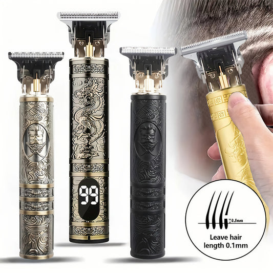 YAIAWISU Men's -Like Electric Hair Clipper & Beard Trimmer - USB- Operation, T-Shaped Blade with 4 Adjustable Speeds (Limited Combs), Self-Cleaning Design, Lithium-Free -Free Technology, All-in-One Hair Cutting - ayq