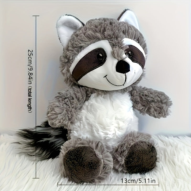 Kawaii Gray Sloth Plush Toy Kawaii Sloth Stuffed Animal Toy Soft Plush Raccoon Doll Great Birthday Gift Home Room Decorations