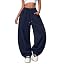 Women's Barrel Baggy Wide Leg Sweatpants for Streetwear