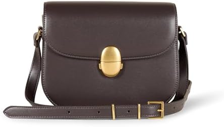 Women's Crossbody Flap Bag with Adjustable Strap and Pocket