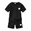 Boys Summer Short Sleeve Top & Shorts Set Casual Outfit