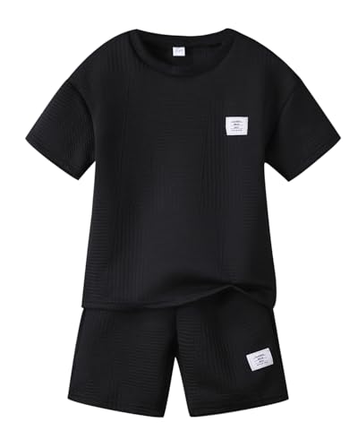 Boys Summer Short Sleeve Top & Shorts Set Ages 6-12