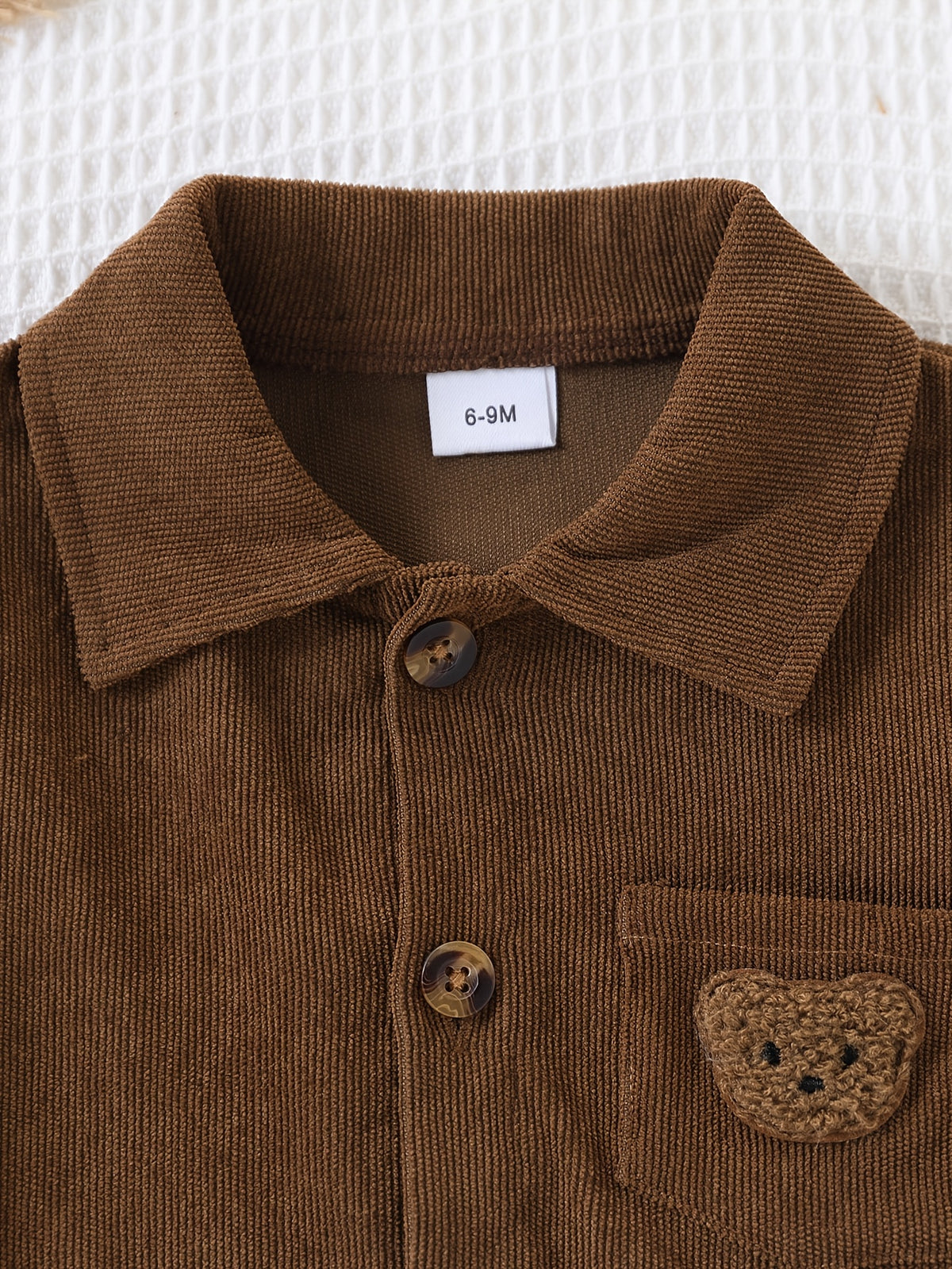 Toddler Boys' Corduroy Shirt Jacket and Pants Set for Spring/Fall - ayq