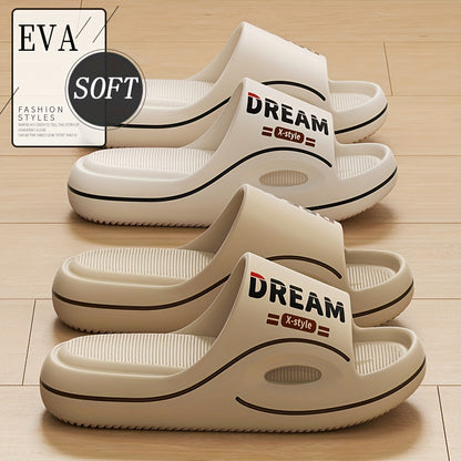 Men's Summer Casual Non-Slip EVA Slippers with Thick Sole