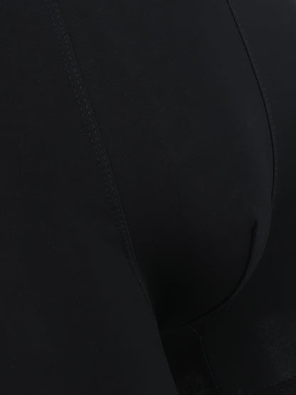 Men's 4-Pack Cotton Stretch Trunk Underwear with Wide Elastic Band