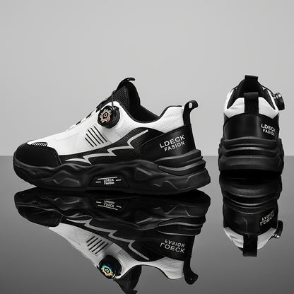 2025 Men'S Slip-Resistant Durable Fashionable Comfortable Height-Increasing Casual Skate Shoes, Low Top Round Toe Lace-Up with Fabric Inner  PVC Sole for All Seasons, Street Style Casual Footwear   Modern Look Sneakers   Dur