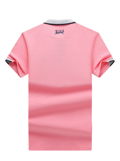 Men'S Short-Sleeve Polo Shirt. Made of 95% And 5% Spandex, This Lightweight Business Casual Collared Shirt Is Breathable And Comfortable - ayq