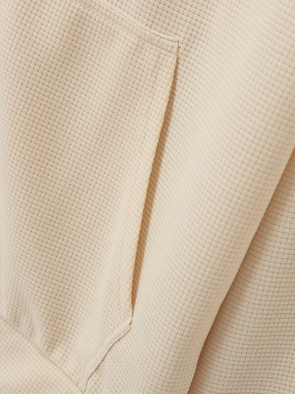 Men's Lightweight Jacket with Stand-Up Collar - Zippered Front Closure, Regular Fit Casual Coat for Everyday & Formal Wear - Spring/Fall Outerwear in White/Neutral Tones - Easy Care Zipper Jacket