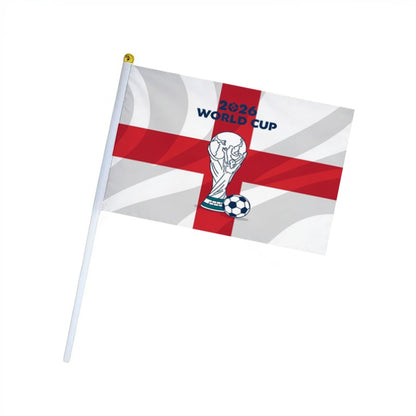 2026 World Cup Fan Banner with Golden Cup and England Flag