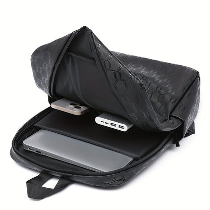 Extra Large Capacity Backpack - Durable PVC Fabric, Stylish Black Design with Multiple Compartments and Padded Laptop Section - Perfect for College, Business, and Travel   Versatile Computer Bag  Business Backpack   Multi-Fu