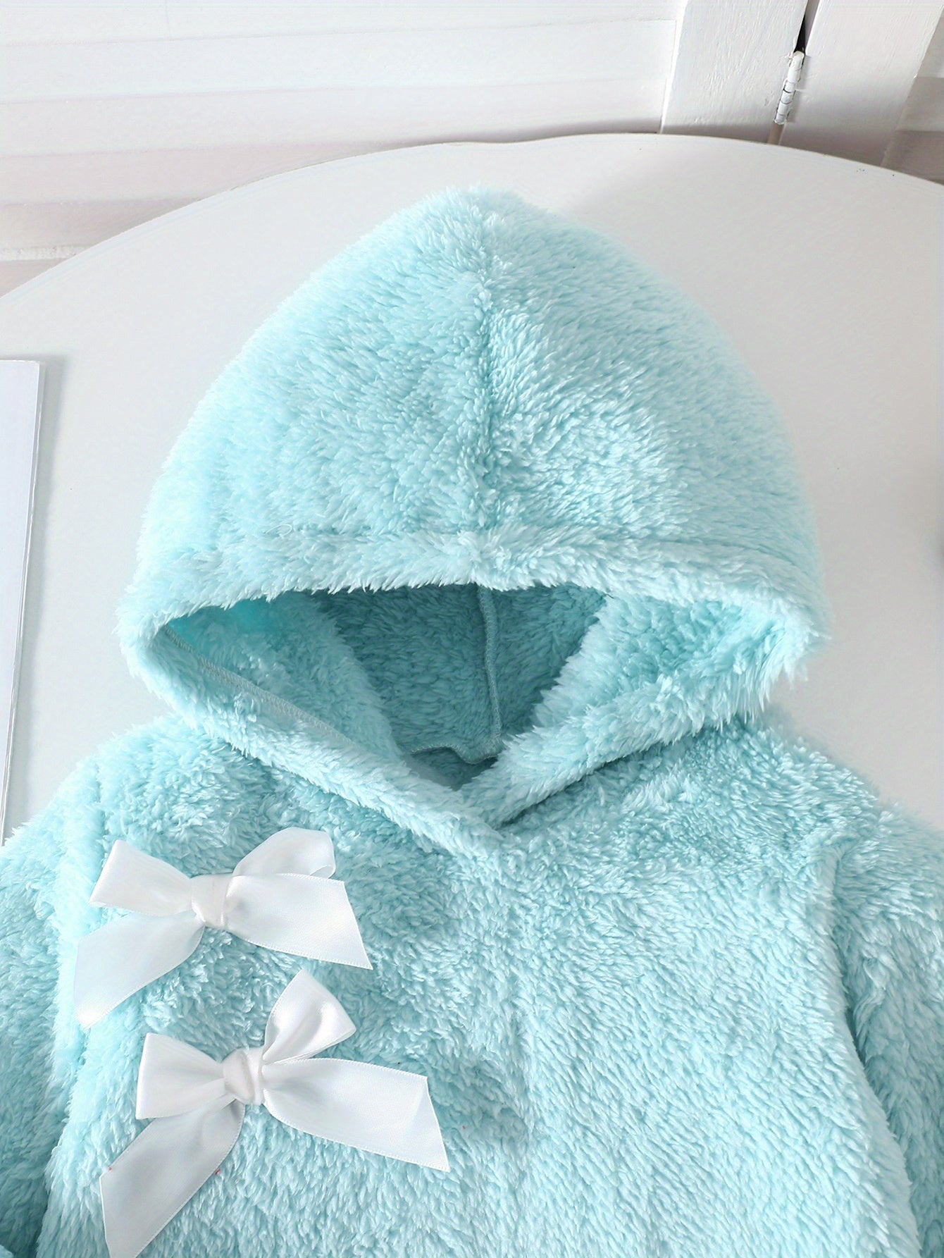 Two-Piece Cute Girls' Autumn/Winter Set: Long Sleeve Hooded Plush Butterfly Top with Pants, Perfect for Daily Outdoor Wear. Cozy Faux Fur Fabric - Essential Indoor & Winter Accessory and Holiday Gift Idea, Perfect for Outdoor