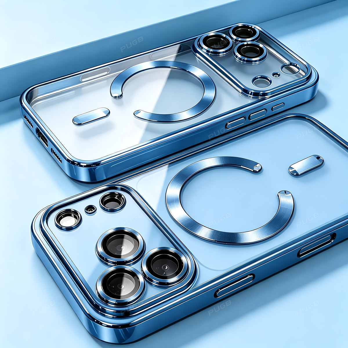 Luxury Transparent Magnetic Silicone Phone Case for iPhone 18 Pro Max