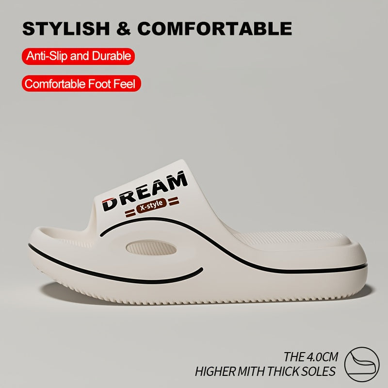 Men's Summer Casual Non-Slip EVA Slippers with Thick Sole