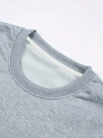 Men's Happy New Year Print Sweater - Champagne Glass & Confetti Design, Round Neck Casual Pullover, Machine Washable Winter Warmth, Comfortable Knit Sweater for Parties & Casual Attire (New Year's Eve Outfits) - Stylish Men's