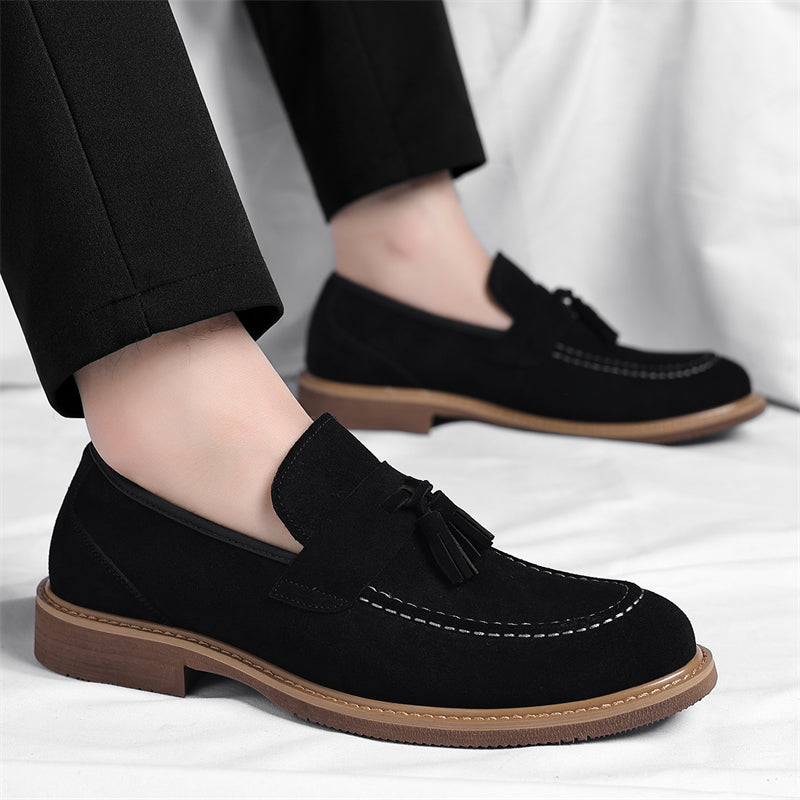 Men's Stylish PU Loafers Casual Dress Shoes for All Seasons