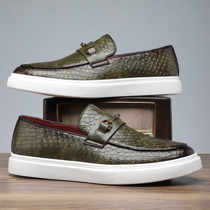 Men's Classic Oxford Slip-On Shoes for Office & Formal Wear