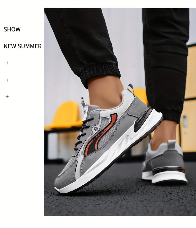 Men's Sneakers Running Shoes, Sporty Trendy Skate Shoes, Versatile Casual Loafers, Sailing Shoes, Flat Sole Skate Shoes, Green and Blue, for Spring, Autumn, Summer, All Seasons, Streetwear, Outdoor, Daily Wear, Hiking, Color- - ayq