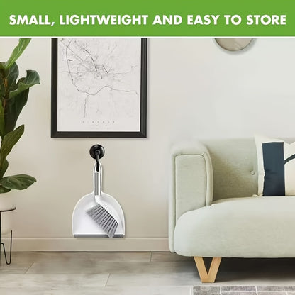 1pc Mini Broom and Dustpan Set, Household Small Broom and Dustpan Set, Plastic Shovel Brush, Camping Broom, Cleaning Small Broom, Combination Creative Cleaning Tools