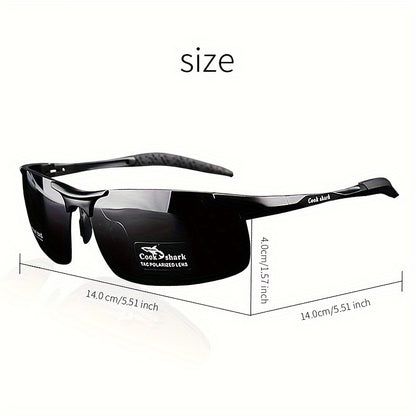 Men's Polarized Driving Glasses Magnesium Alloy Frame UV Resistant