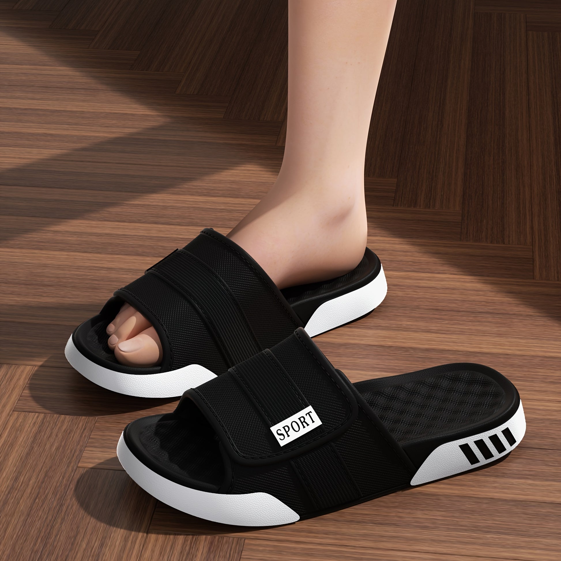 New Men'S Indoor And Outdoor Slippers, Home Shoes, Thick-Soled EVA Non-Slip Slippers, Stylish Thick-Soled, Silent, And Wear-Resistant - ayq