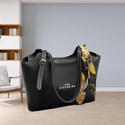 Retro Large Cotton Tote Bag with Adjustable Strap for Travel