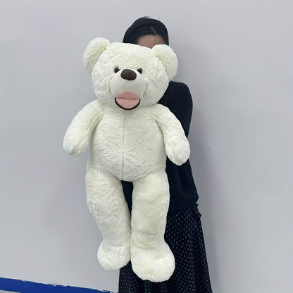95Cm/37.4In Cartoon Plush Doll Large Bear Stuffed Toy Home Essentials Soft Plush Animals Big Bear Home Decor Party Adorable for Children Ideal Gift for Birthdays And Holidays