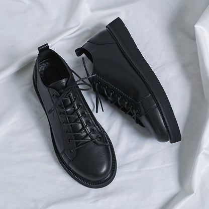 Men's British-Style Chunky Platform Sneakers with Arch Support