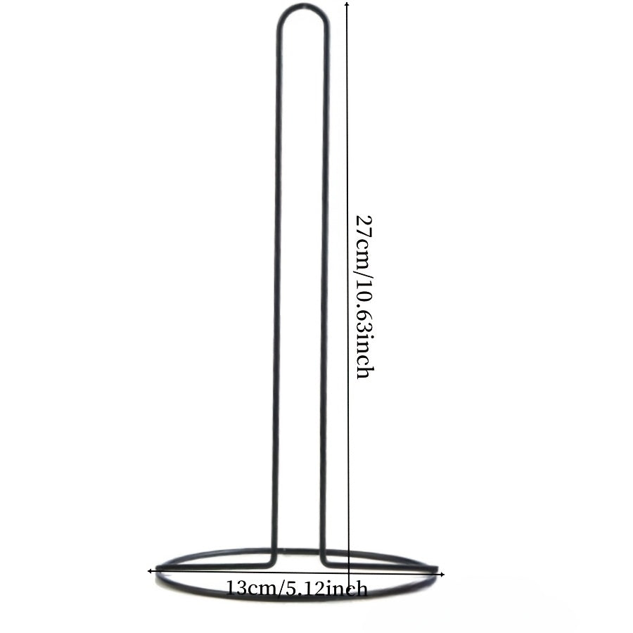 Free Standing Paper Towel Holder, 1pc Countertop Stand - Durable Multi-functional Roll Paper Organizer for Kitchen, Bathroom & Living Room, Kitchen Storage Shelf, Home Storage Supplies!
