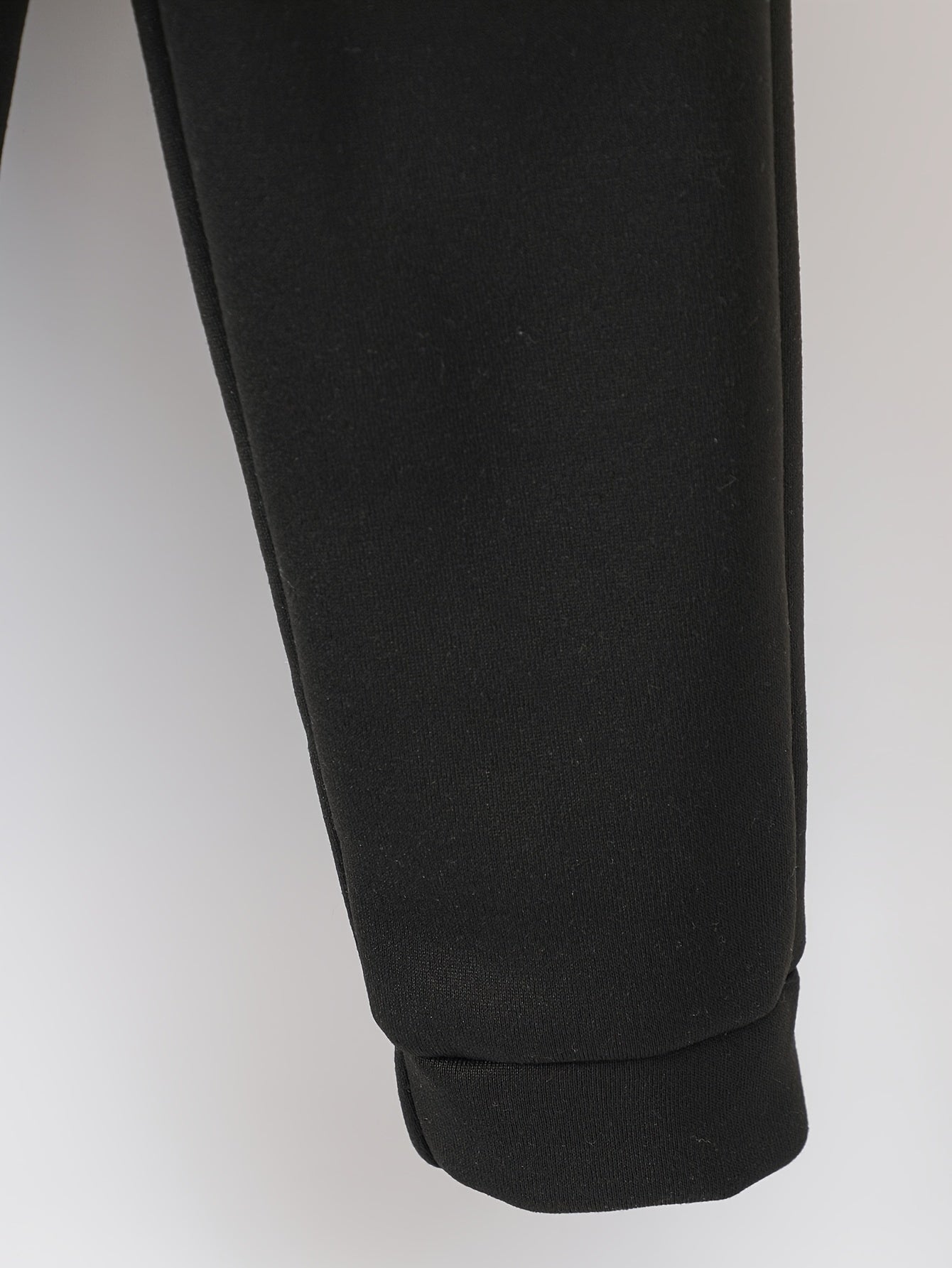 Autumn/Winter Smile Face Kitten Graphic Print Warm Fleece Hooded Sweatshirt And Sports Trousers for Girls, for Outdoor