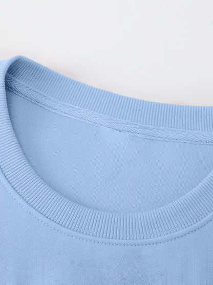 Men'S Happy New Year Sweatshirt - Light Grey with Orange Lettering - Regular Fit Crewneck Pullover for New Year'S Eve, NYE Parties & Casual Attire - Non-Permanent Celebration Sweater for Everyday & Special Occasions, New Year