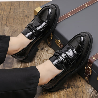 Men's Business Casual Thick-Soled Slip-On Loafers