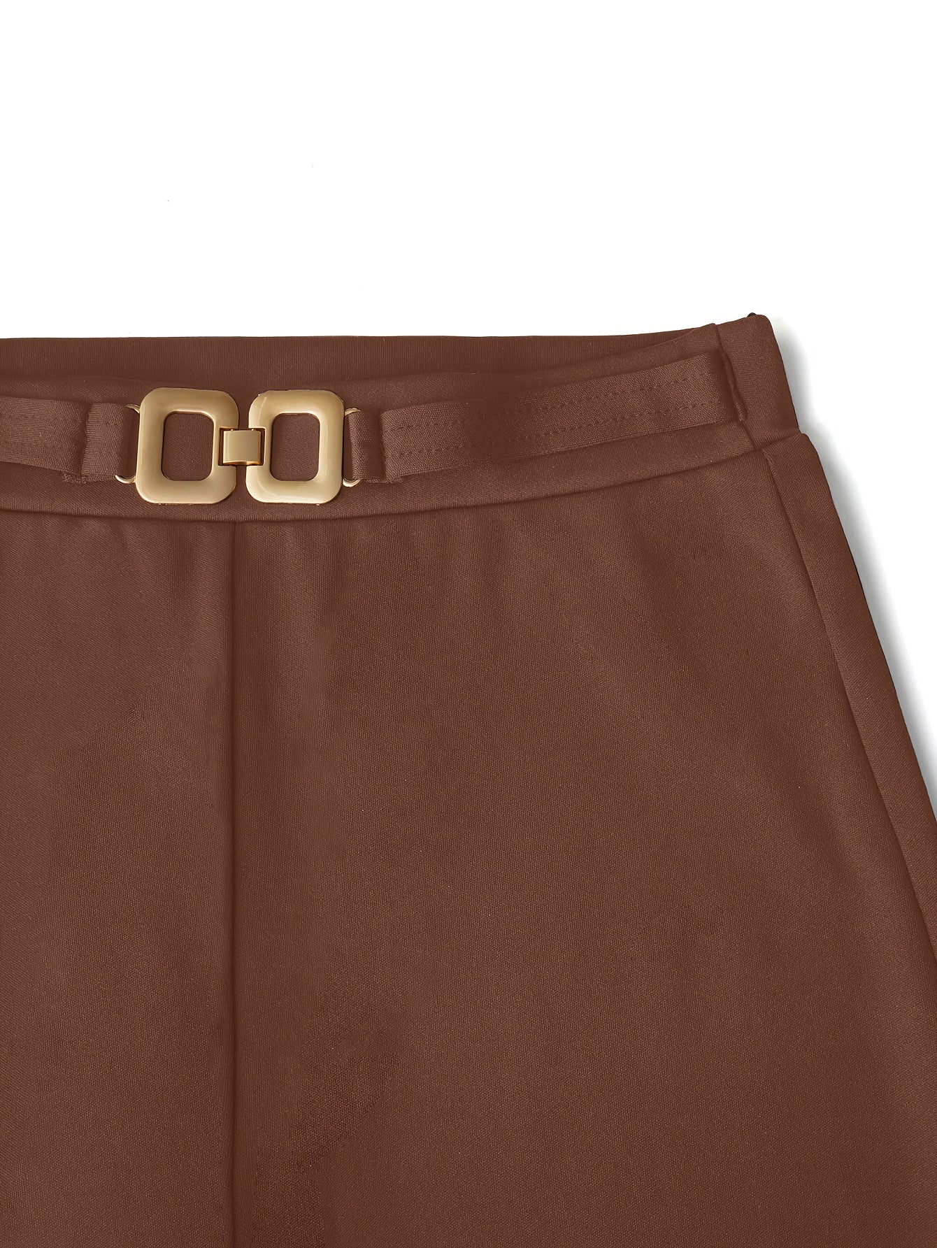 Women's Wide-Leg Belted Trousers - Casual Comfortable Pants