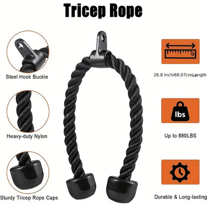 Biceps and Triceps Pulley Rope for Gym Strength Training