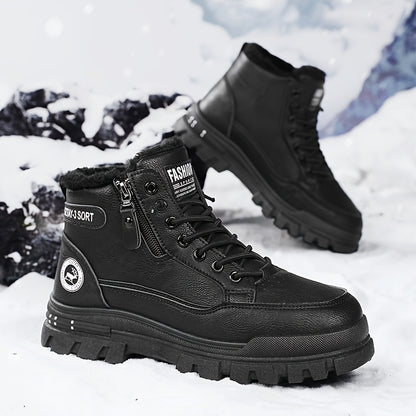 Men'S Stylish Fleece-Lined Snow Boots