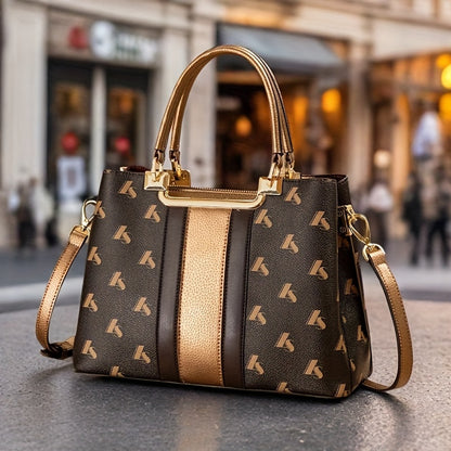 Lorna Vesta Elegant Women's Leather Tote with Removable Strap