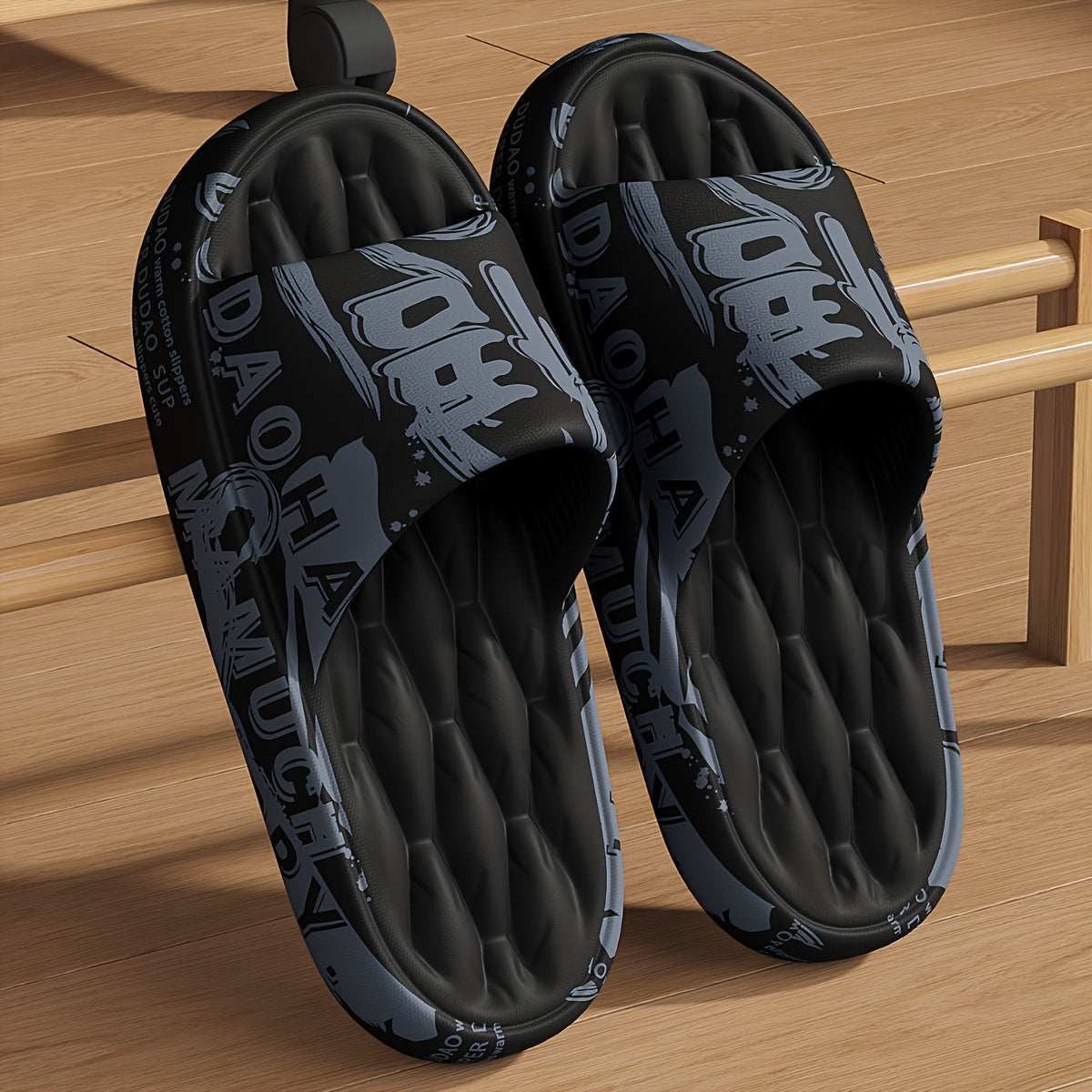 Men's Casual Graffiti Slippers Soft EVA All-Season Wear
