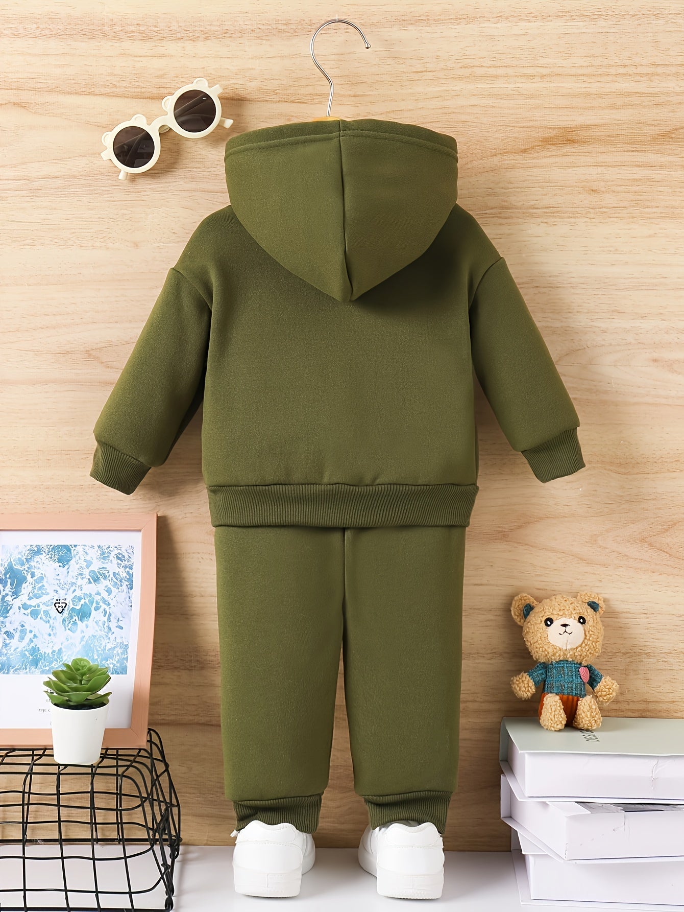 Baby Boy KING Crown Hoodie & Casual Pants Set for Spring Fall