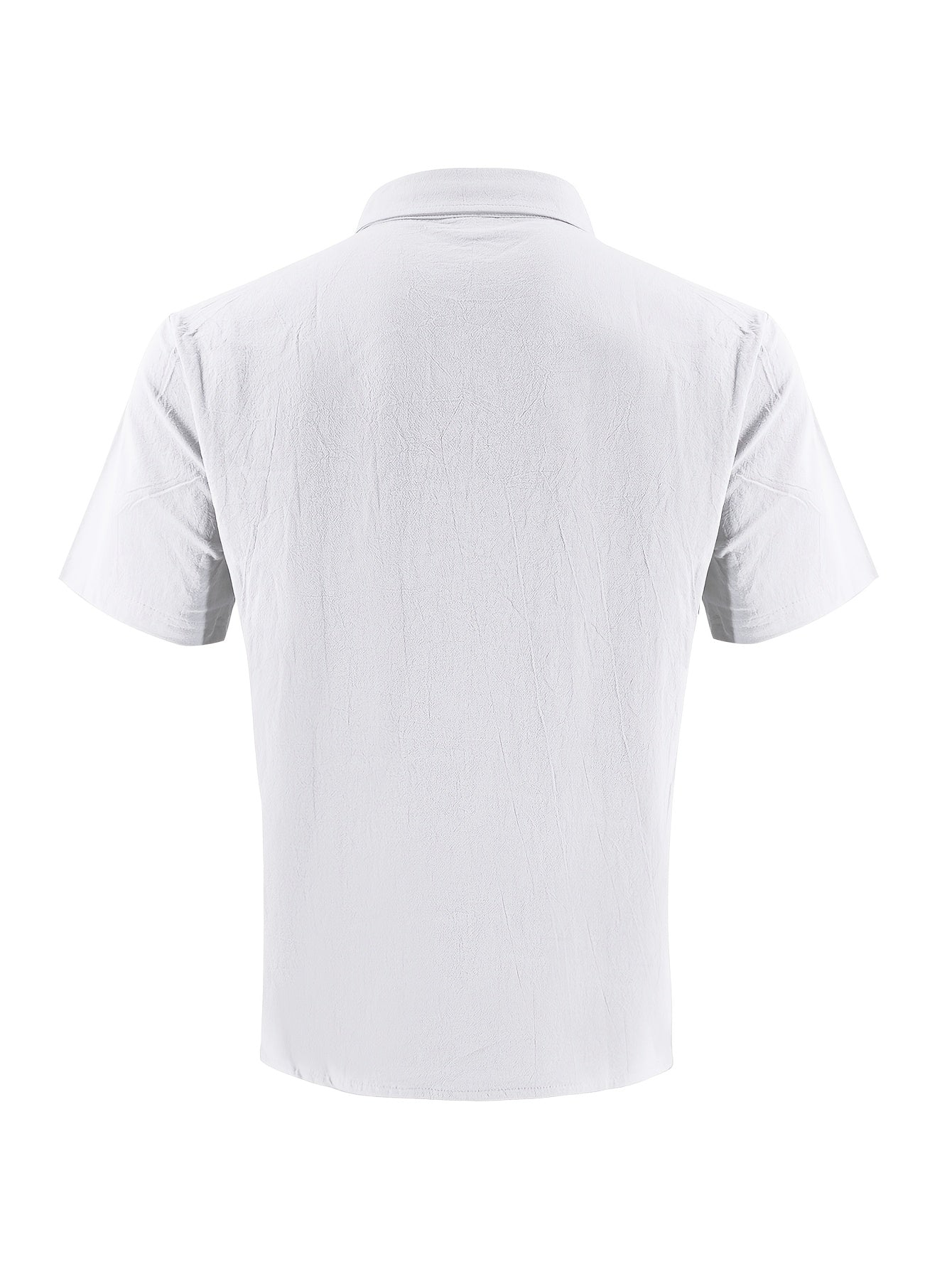 Men's Summer Linen Shirt and Long Pants Set Casual Loose Fit