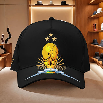 Adjustable FIFA World Cup Baseball Cap with Flag Print