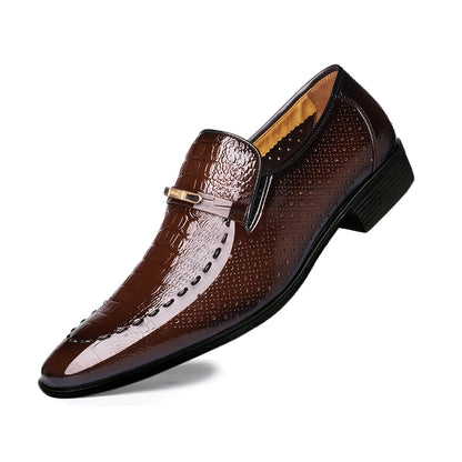 Men's Oxford Dress Shoes - Breathable Low-Top Business & Casual
