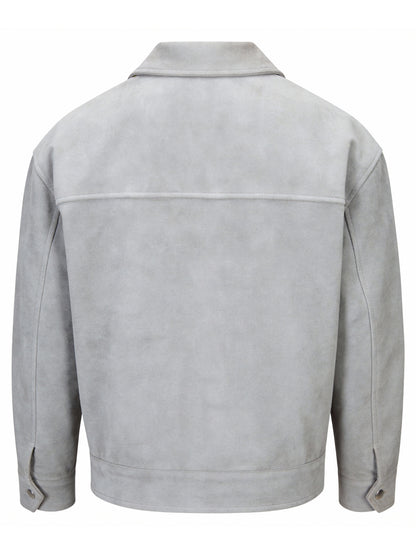 Men's Lapel Softshell Jacket Casual Spring/Fall Outerwear