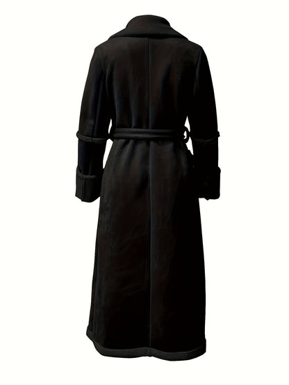 Women's Winter Coat - Elegant Long Formal & Casual Outerwear, Non-Stretchy Structure for Cold Weather, Everyday & Special Occasions, Winter Jacket, Cold Weather Apparel, Layered Design, Plush Lining, Structured Silhouette