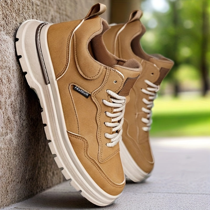 Plus Size Mens Low-Top Casual Ankle Boots for Spring Fall