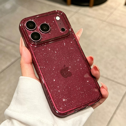 Luxury Clear Glitter Silicone Phone Case with Full Lens Protection for