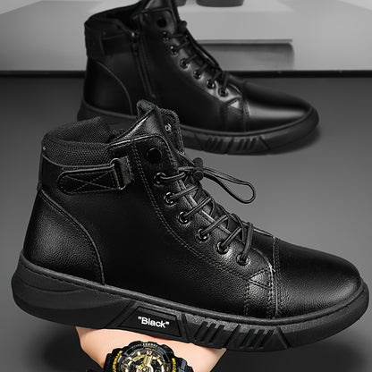 Men's Casual Ankle Boots - Stylish Outdoor Hiking Shoes