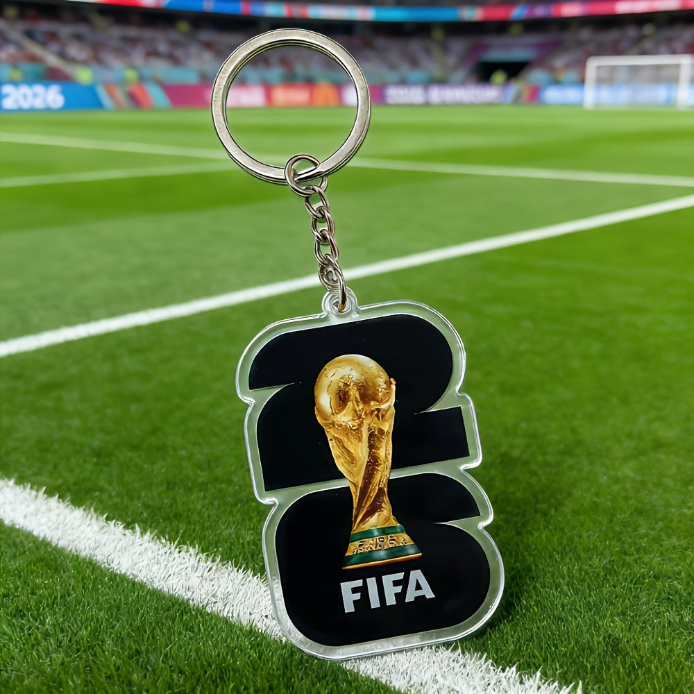 2026 USA-Mexico World Cup PVC Football Keychain