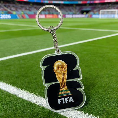 2026 USA-Mexico World Cup PVC Football Keychain